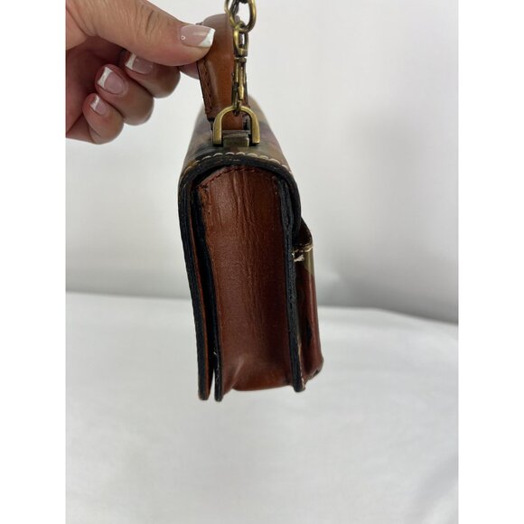 Patricia Nash Tropical Leather Crossbody Clutch Purse - Picture 6 of 12